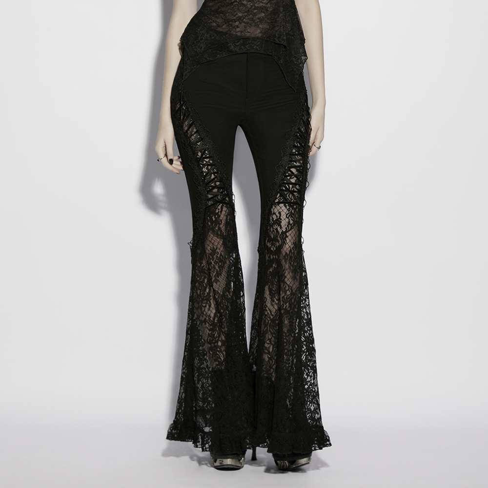 Punk Rave - Dark Ophelia Flared trousers - Black